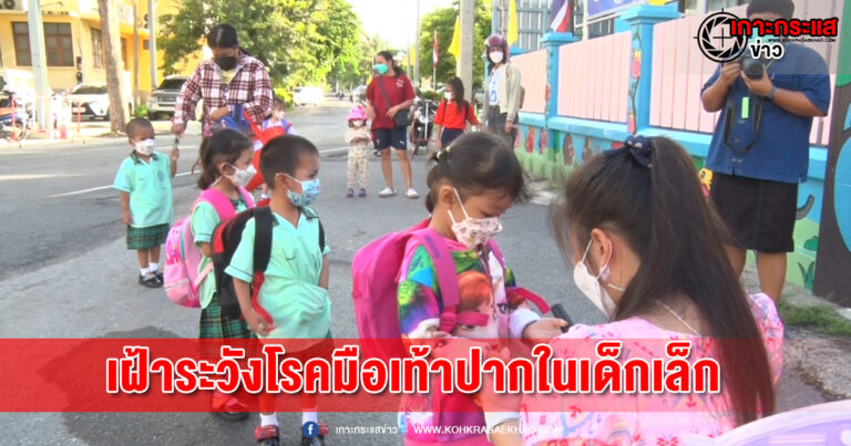 ลพบุรี-เฝ้าระวังโรคมือเท้าปากในเด็กเล็กควบคู่มาตรการป้องกันโควิด-19